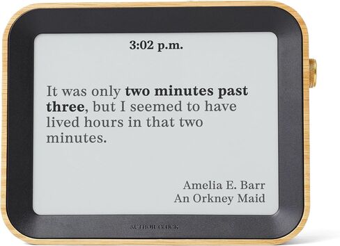 Author Literary Quote Clock – Tells Time Using Book Quotes | Unique Gift for Book Lovers | New Quote Every Minute Clock Vol 1 in Saudi Arabia