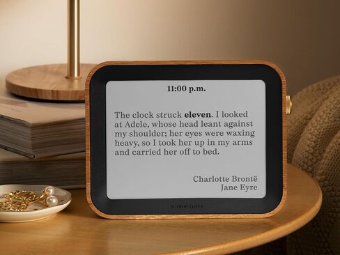 Author Literary Quote Clock – Tells Time Using Book Quotes | Unique Gift for Book Lovers | New Quote Every Minute Clock Vol 1 in Saudi Arabia