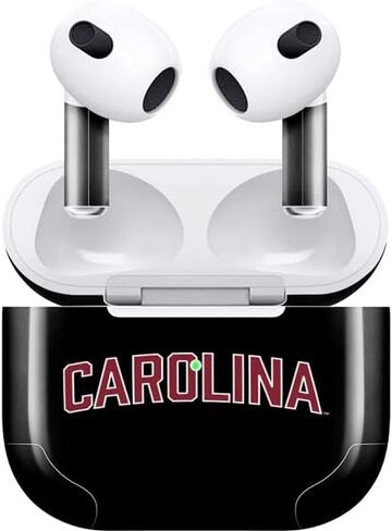غلاف صوتي من Skinit متوافق مع Apple AirPods (الجيل الثالث، 2021) - تصميم شعار كارولينا الجنوبية مرخص رسميًا in Saudi Arabia