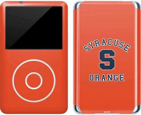 ملصق Skinit لمشغل MP3 متوافق مع iPod Classic (الجيل السادس) 80 جيجابايت - تصميم College Orange Syracuse مرخص رسميًا in Saudi Arabia