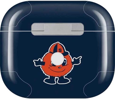 غلاف صوتي من Skinit متوافق مع Apple AirPods (الجيل الثالث، 2021) - تصميم تميمة Syracuse Orange مرخص رسميًا in Saudi Arabia