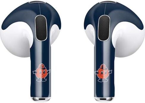 غلاف صوتي من Skinit متوافق مع Apple AirPods (الجيل الثالث، 2021) - تصميم تميمة Syracuse Orange مرخص رسميًا in Saudi Arabia