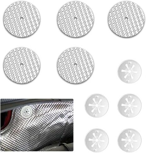 10pcs مقاطع درع حرارة السيارة وغسالات ، مقاطع درع حرارة العادم استبدال OEM#N90796502/N90335006 ، Universal Heats Shields Automotive Kit لإكسسوارات السيارة السفلية (النمط أ) in Saudi Arabia