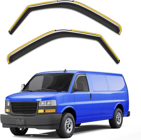 in-Channel Rain Guards Fit for Truck Dodge RAM 1500 (New Body Style Includes TRX) 2019-2025 Crew Cab Window Rain Guards Visors Vent Visors Window Deflector Vent Shades Car Accessories -4 pcs in Saudi Arabia