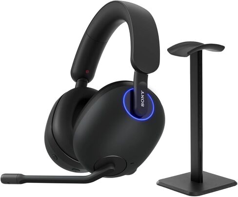 Sony INZONE H9 Gaming Headset, Wireless Noise Canceling Bluetooth Headset with Microphone, 360 Spatial Sound, for PC and PS5 (WH-G900N) Bundle with Turnstile Audio Desktop Headphone Stand (White) in Saudi Arabia