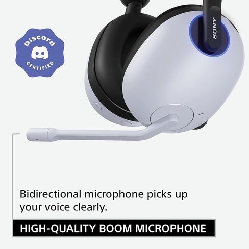Sony INZONE H9 Gaming Headset, Wireless Noise Canceling Bluetooth Headset with Microphone, 360 Spatial Sound, for PC and PS5 (WH-G900N) Bundle with Turnstile Audio Desktop Headphone Stand (White) in Saudi Arabia