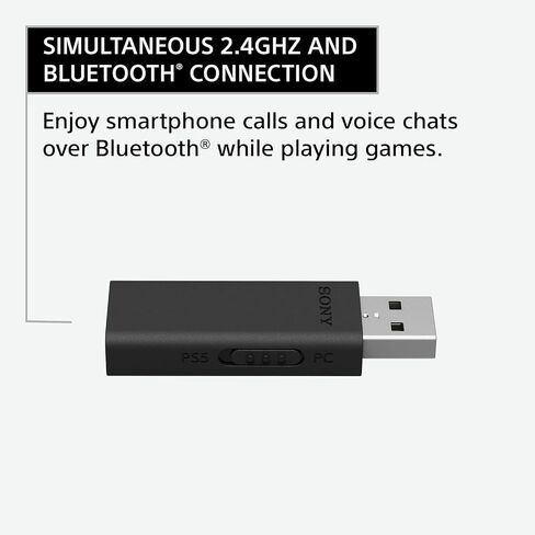 Sony INZONE H9 Gaming Headset, Wireless Noise Canceling Bluetooth Headset with Microphone, 360 Spatial Sound, for PC and PS5 (WH-G900N) Bundle with Turnstile Audio Desktop Headphone Stand (White) in Saudi Arabia