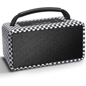 DINDIN Portable Bluetooth Speaker: 80W (Peak), 20H Playtime, Loud Wireless Wood Speakers with Bass, AUX and USB Input, Subwoofer, TWS Pairing, Vintage Speaker for Outdoor, Home, Office (Black) in Kuwait