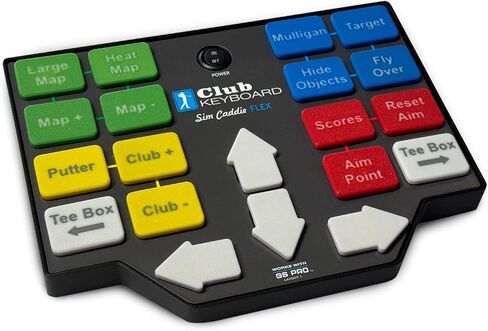 Club Keyboard Flex Series Wireless 20 Button GS Pro Golf Simulator Control Box (Gray) in Saudi Arabia