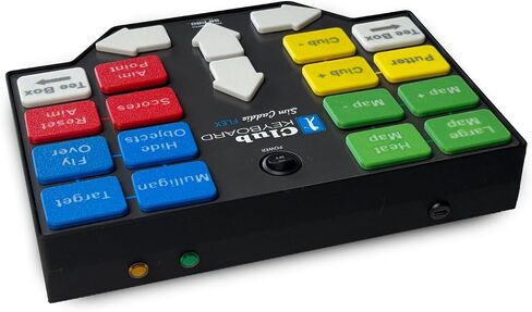 Club Keyboard Flex Series Wireless 20 Button GS Pro Golf Simulator Control Box (Gray) in Saudi Arabia