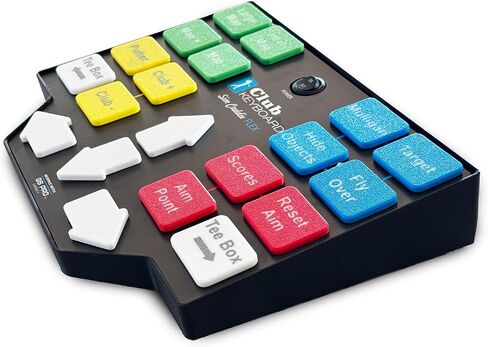 Club Keyboard Flex Series Wireless 20 Button GS Pro Golf Simulator Control Box (Gray) in Saudi Arabia