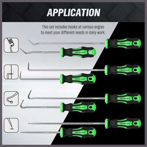 SWANLAKE Pick and Hook Set, Pick Tool Set for Car Auto Oil Seal/O-Ring Seal Gasket Pick Mini Hooks Puller Remover (6PCS) in Saudi Arabia