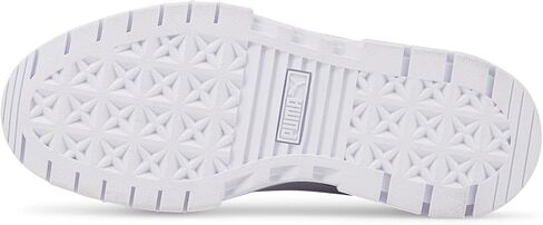 PUMA Girl's Mayze Leather (Big Kid) Puma White/Puma Team Gold 4.5 Big Kid M in Saudi Arabia