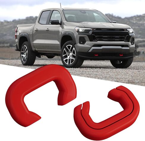 أغلفة السحب لأغطية Chevy Colorado Trailboss 2015-2026/GMC Canyon 2015-2022 (لا تتناسب مع 2023-2026 Colorado Z71 ZR2) متوافق مع Chevy Colorado/GMC Canyon Accessories (Red) in Kuwait