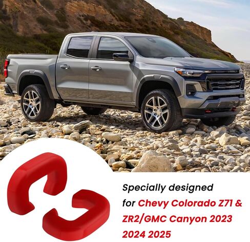 أغلفة السحب لأغطية Chevy Colorado Trailboss 2015-2026/GMC Canyon 2015-2022 (لا تتناسب مع 2023-2026 Colorado Z71 ZR2) متوافق مع Chevy Colorado/GMC Canyon Accessories (Red) in Kuwait