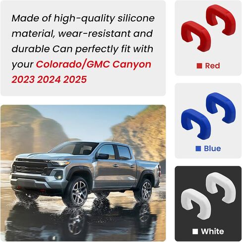 أغلفة السحب لأغطية Chevy Colorado Trailboss 2015-2026/GMC Canyon 2015-2022 (لا تتناسب مع 2023-2026 Colorado Z71 ZR2) متوافق مع Chevy Colorado/GMC Canyon Accessories (Red) in Kuwait