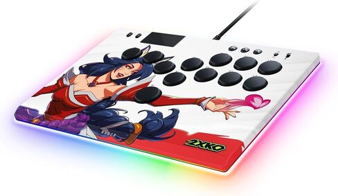 وحدة التحكم Razer Kitsune All-Button Arcade: لجهاز PS5 / PlayStation 5 والكمبيوتر الشخصي - مفاتيح بصرية منخفضة المستوى - عامل الشكل النحيف - لوحة علوية قابلة للإزالة - إضاءة Chroma RGB - USB Type C - إصدار 2XKO in Kuwait