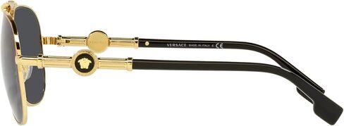 Versace Sunglasses Gold Frame, Dark Grey Lenses, 59MM in Saudi Arabia