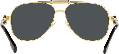 Versace Sunglasses Gold Frame, Dark Grey Lenses, 59MM in Saudi Arabia