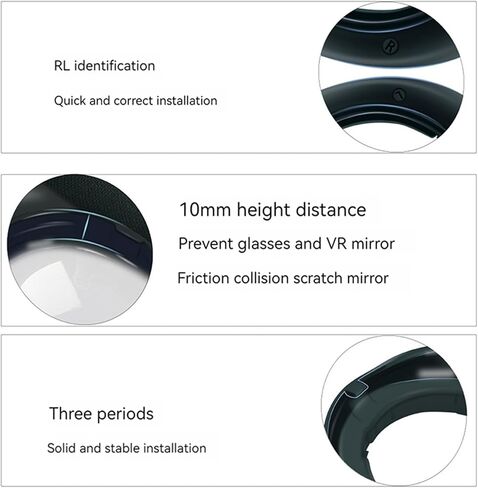 Lens Glasses Spacer Protector Frame Shell Compatible with Meta Quest 3 Accessories Glasses Lens Insert Anti-Scratch Ring Glasses Bumper Protect Myopia Glasses from Scratching in Saudi Arabia