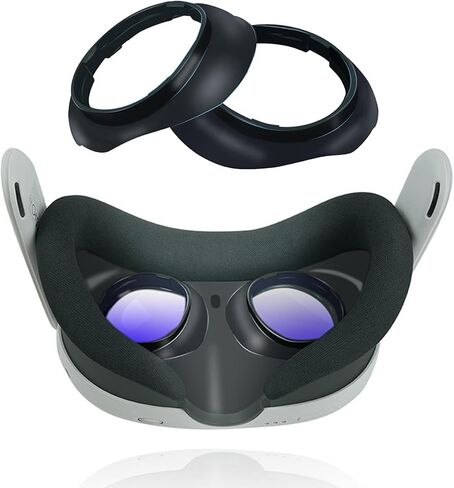 Lens Glasses Spacer Protector Frame Shell Compatible with Meta Quest 3 Accessories Glasses Lens Insert Anti-Scratch Ring Glasses Bumper Protect Myopia Glasses from Scratching in Saudi Arabia