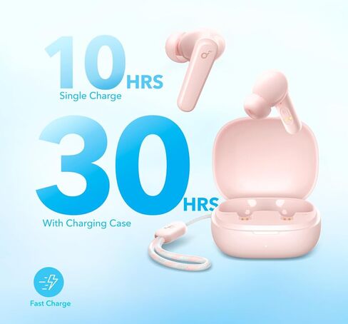 Soundcore by Anker P20i True Wireless Earbuds, 10mm Drivers with Big Bass, Bluetooth 5.3, 30H Long Playtime, Water-Resistant, 2 Mics for AI Clear Calls, 22 Preset EQs, Customization via App in Saudi Arabia