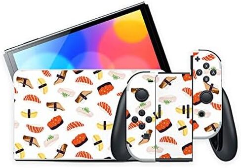 ملصق لكامل الجسم من Switch OLED أحدث طراز، غطاء ملتف لوحدة التحكم Mytrix NS OLED - وردي in Kuwait