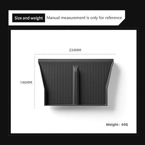 LUCKEASY for 2026 2025 Tesla Model Y Juniper New Center Console Wireless Charging Pad Non-Slip Silicone Mat Wireless Charger Mat for Model Y Accessories Black in Saudi Arabia