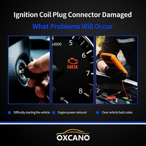 9U2Z14S411EA Ignition Coil Connector Compatible with Dodge Nitro, Ford E-350 Edge Explorer Transit 150 250 350, Jeep Wrangler, Lincoln MKC MKS, Compatible with Mazda 6 CX-9, Mercury Sable in Saudi Arabia
