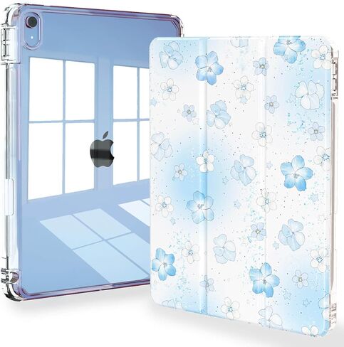 Feams Case for iPad 10th Generation 10.9 Inch Case, Slim Lightweight Trifold iPad 10.9 Case Clear Back Transparent Cover with Pencil Holder & Auto Sleep/Wake for iPad 10th Gen 2022, Abstract in Kuwait