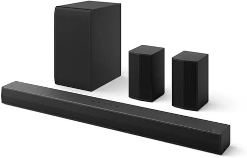 LG Soundbar للتلفزيون 5.1 قناة مع صوت Dolby ومكبرات الصوت الخلفية S55TR (متجدد) in Kuwait