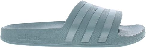 صندل Adilette منزلق للجنسين من adidas، أسود/أبيض/أزرق فاتح، 12 US للرجال in Kuwait