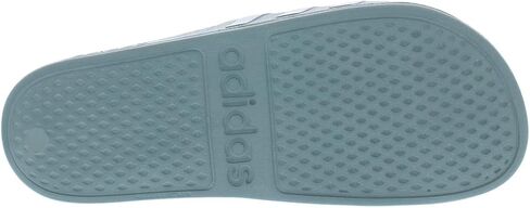 صندل Adilette منزلق للجنسين من adidas، أسود/أبيض/أزرق فاتح، 12 US للرجال in Kuwait