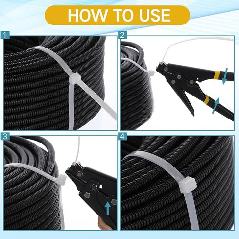 Shappy 4 Pcs Zip Tie Tool and Tensioning and Cutting Tool for Fastening and Cutting Plastic or Nylon, 7.67 Inches Length in Saudi Arabia