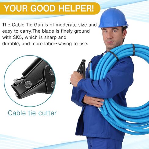 Shappy 4 Pcs Zip Tie Tool and Tensioning and Cutting Tool for Fastening and Cutting Plastic or Nylon, 7.67 Inches Length in Saudi Arabia