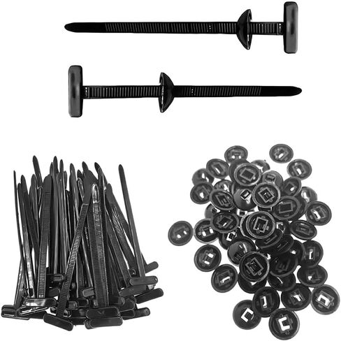 100Pcs Car Cable Tie Buckles, Car Zipper Clips, Multipurpose Plastic Cable Tie Tools for Cars Repair in Saudi Arabia