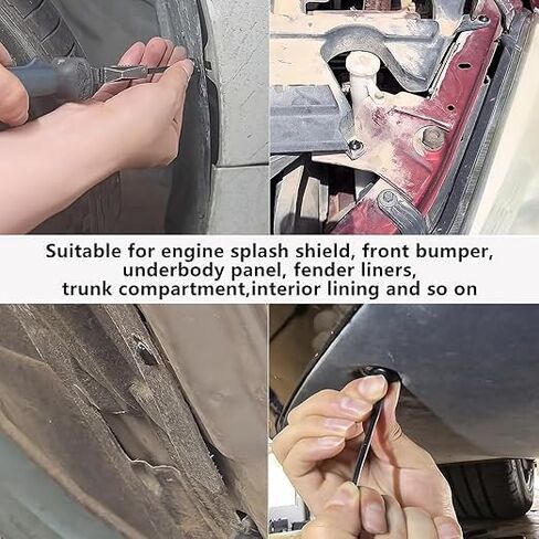 100Pcs Car Cable Tie Buckles, Car Zipper Clips, Multipurpose Plastic Cable Tie Tools for Cars Repair in Saudi Arabia