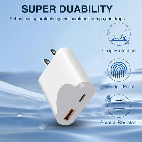 شاحن من النوع C شحن سريع، محول طاقة شاحن جداري 25 وات مع كابل شحن سريع متوافق مع Galaxy S25/S24/S23 Ultra/S23+/S22 Ultra/S22+، Note 8/9/10 (أسود) in Kuwait