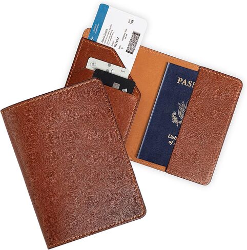 Pegai Passport Holder للسفر | قضية جواز السفر ، محفظة جواز سفر جلدية مصنوعة يدويًا | أساسيات السفر للنساء ، تغطية جواز السفر للرجال ، الأسرة | دبلوماسي (أسود) in Kuwait