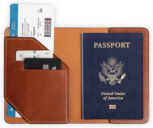 Pegai Passport Holder للسفر | قضية جواز السفر ، محفظة جواز سفر جلدية مصنوعة يدويًا | أساسيات السفر للنساء ، تغطية جواز السفر للرجال ، الأسرة | دبلوماسي (أسود) in Kuwait
