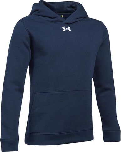 Under Armour Youth Hustle Fleece Hoody Black | White Youth Small in Saudi Arabia