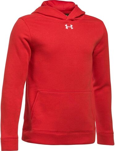Under Armour Youth Hustle Fleece Hoody Black | White Youth Small in Saudi Arabia