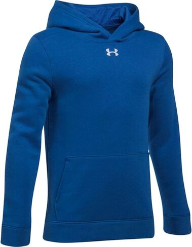 Under Armour Youth Hustle Fleece Hoody Black | White Youth Small in Saudi Arabia