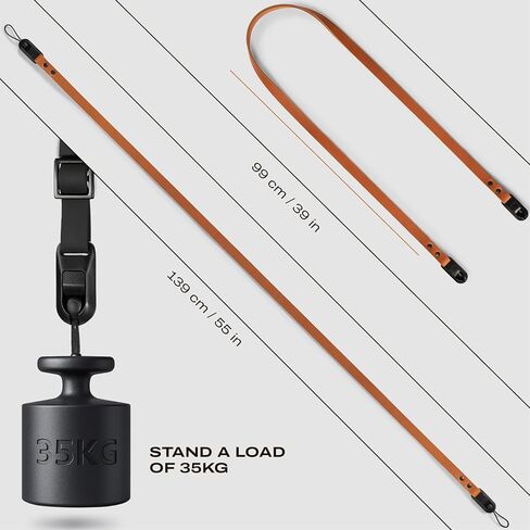 Slim Leather Camera Strap with Quick Release, Neck Adjustable Camera Shoulder Strap DSLR SLR Compatible with All Camera Brands, Padded/Tan in Kuwait