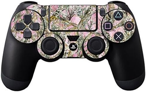 غلاف MightySkins متوافق مع جهاز تحكم Sony Playstation DualShock PS4 وغطاء ملتف وغطاء لاصق وجلد TrueTimber® Mc2 وردي in Saudi Arabia