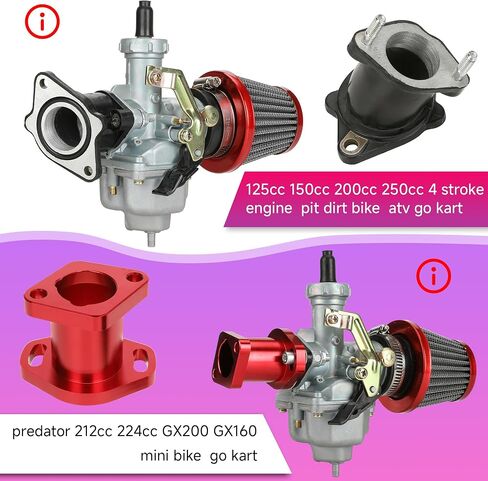PZ27 Carburetor Kit Throttle Cable Assembly متوافق مع المفترس 212 192CC COLEMAN KT196 CT200U TAOTAO COLLSTER CG 125CC 150CC 250CC ENTREC in Saudi Arabia