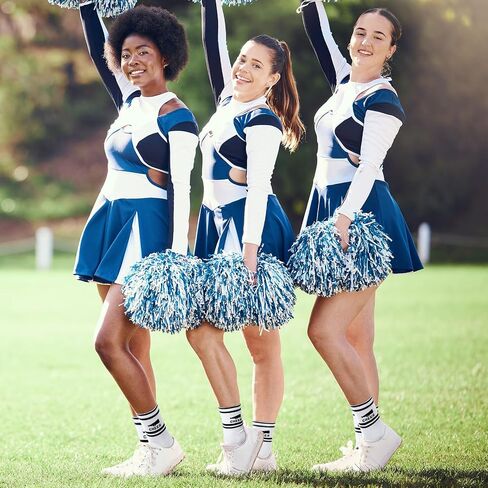 12 Pairs Cheerleader Socks Cheer Ankle Sock Women Girls Cheerleading Gifts for Team Gifts Stuff Accessories in Saudi Arabia