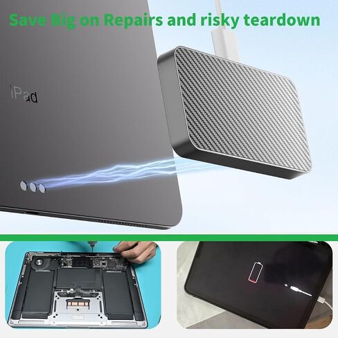 Magnetic Wireless Charger for iPad Pro 11 (1st/2nd/3rd/4th) & iPad Air 11 (M2/M3) & iPad Air 10.9 (4th/5th), 18W Fast Charging Smart Connector Alloy Wireless Charging Pad with USB-C Cord Cable in Saudi Arabia