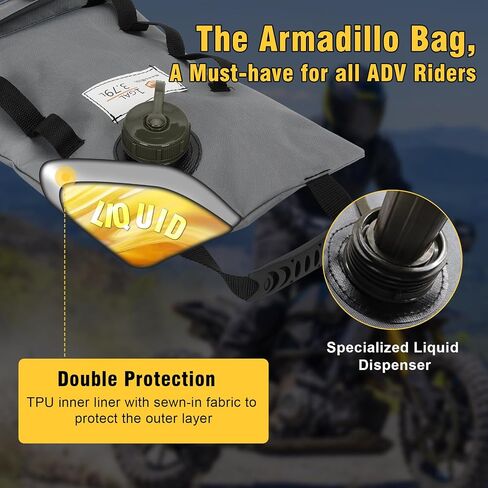 5 Gallon Armadillo Bag, Double Wear Resistant Collapsible Utility Bladder for Safe Transportation and Storage of Automotive Fluids, for Motorcycles, ATVs, UTVs in Saudi Arabia