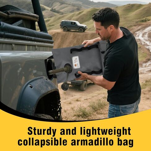 5 Gallon Armadillo Bag, Double Wear Resistant Collapsible Utility Bladder for Safe Transportation and Storage of Automotive Fluids, for Motorcycles, ATVs, UTVs in Saudi Arabia